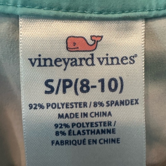 Vineyard Vines Swim Trunks Blue Green Striped Boy's Size Sm 8-10 - Picture 6 of 6